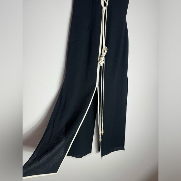 Henri Ho Vintage Luxury Contrast Cut out Lace Black dress made in Korea - Picture 7 of 13